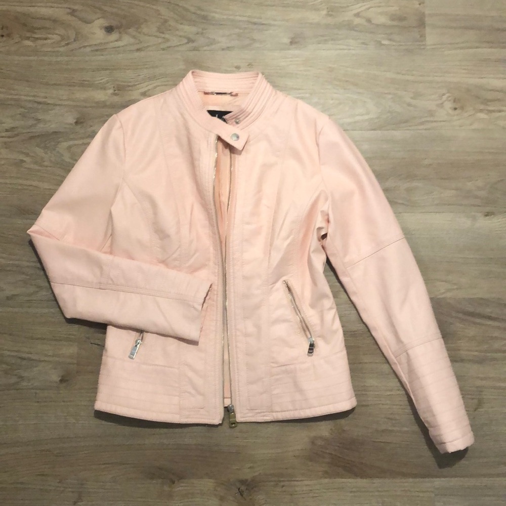 Pink Leather Quality Jacket